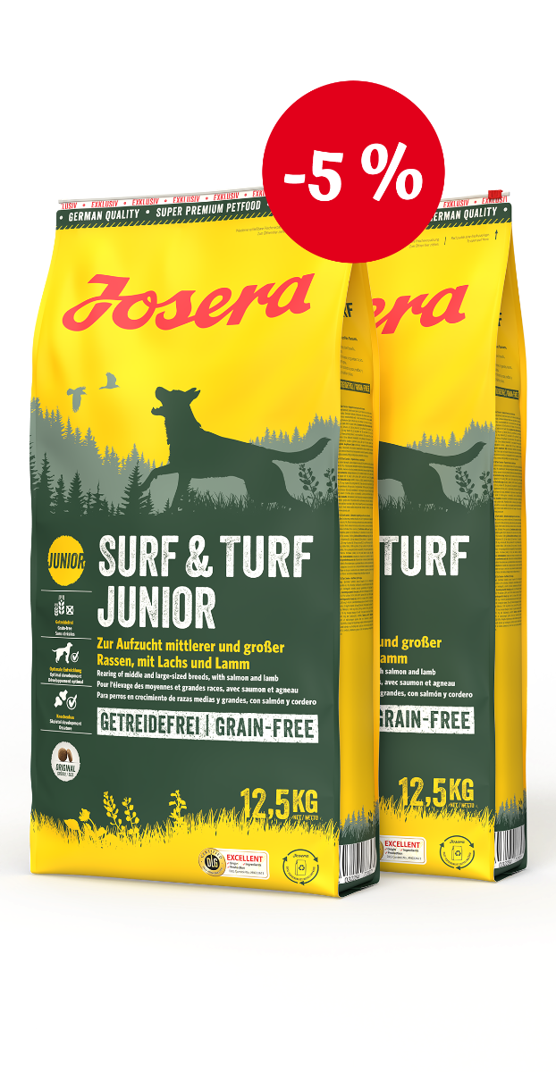 Zdjęcia - Karm dla psów Josera Surf & Turf Junior 2x 12,5kg 